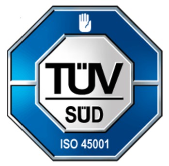 View certificate TÜV SÜD — ISO 45001 certified