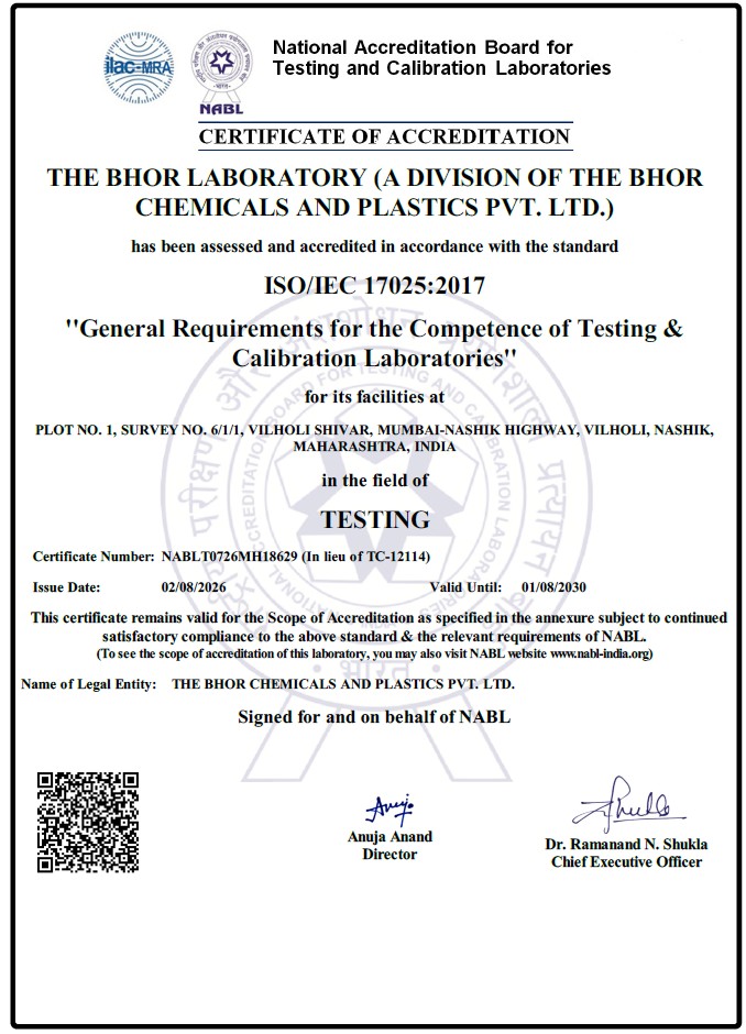 View certificate NABL certificate of accreditation